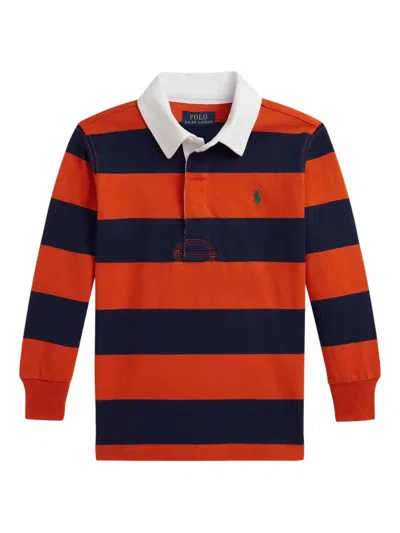 Polo Ralph Lauren The Iconic Rugby Polo Shirt In Orange