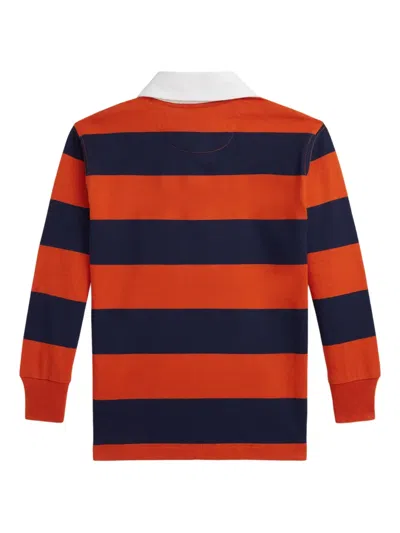 Polo Ralph Lauren The Iconic Rugby Polo Shirt In Orange