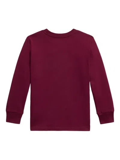 Polo Ralph Lauren Big Boys Cotton Jersey Long Sleeve T-shirt In Brown