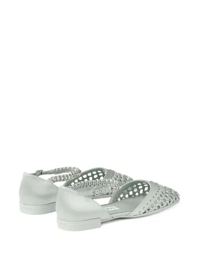 Jimmy Choo Dila Ballerina Flats In Green