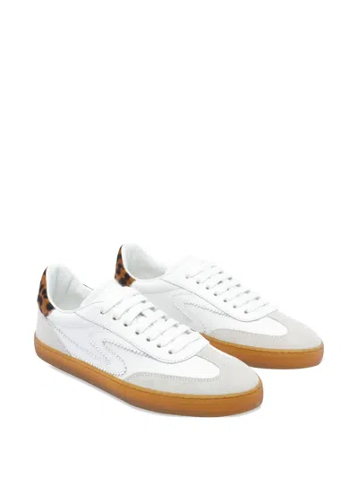 Stuart Weitzman Leopard-print Leather Sneakers In Multi