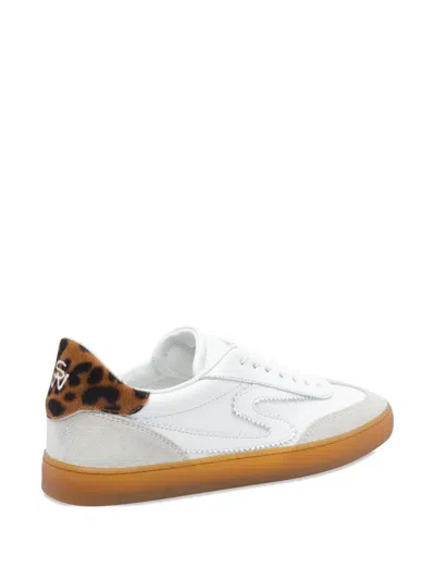 Stuart Weitzman Leopard-print Leather Sneakers In Multi