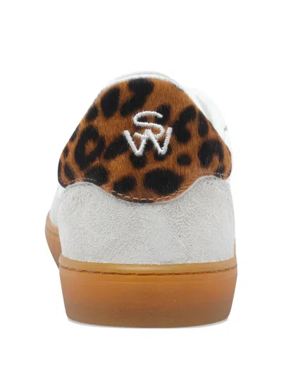 Stuart Weitzman Leopard-print Leather Sneakers In Multi