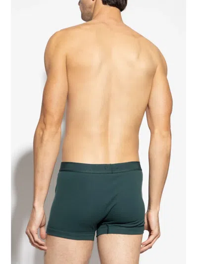 Tom Ford Logo-waistband Boxers In Green