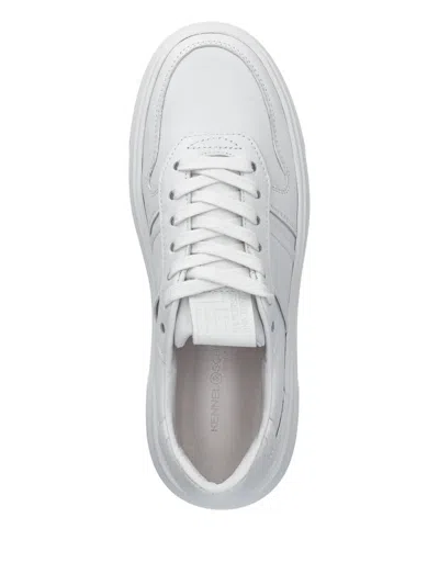 Kennel & Schmenger Lace-up Flatform Sneakers In White