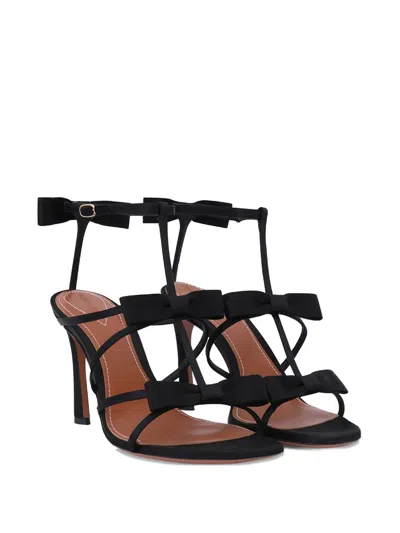 Zimmermann 85mm Bow-embellished T-bar Sandals In Black