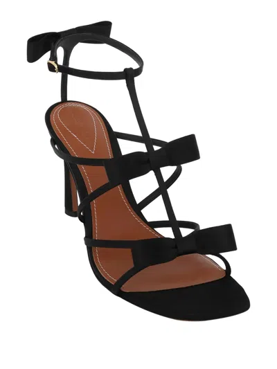 Zimmermann 85mm Bow-embellished T-bar Sandals In Black