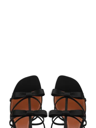 Zimmermann 85mm Bow-embellished T-bar Sandals In Black