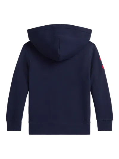 Polo Ralph Lauren Ralph Lauren Big Pony Fleece Hoodie In Blue