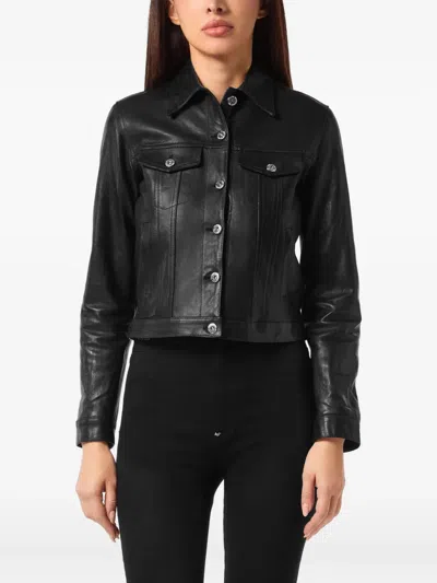 Philipp Plein Embroidered Sheepskin Jacket