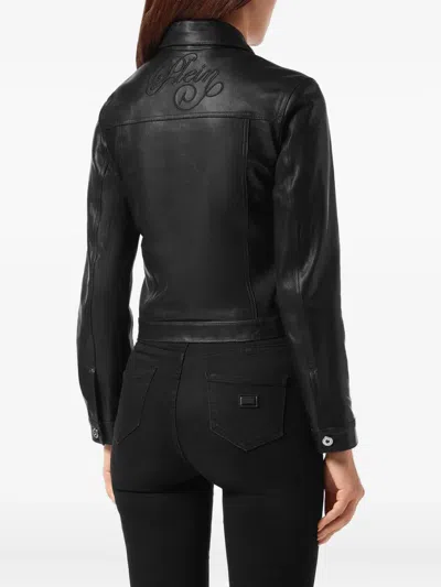Philipp Plein Embroidered Sheepskin Jacket