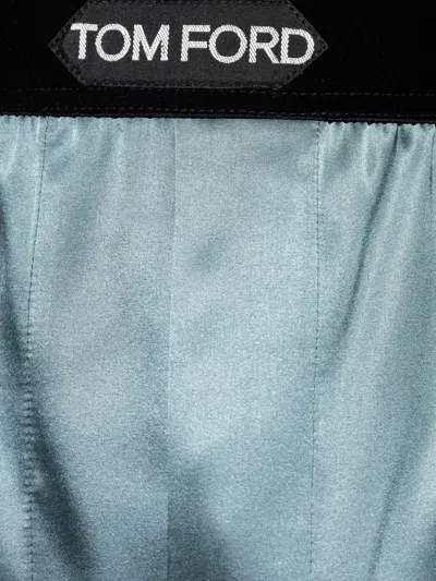 Tom Ford Silk Satin Boxers In Neutral