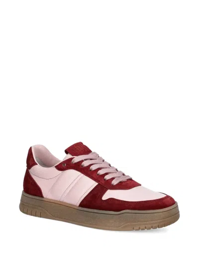 Kennel & Schmenger Gaz Leather Sneakers In Burgundy