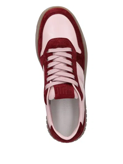 Kennel & Schmenger Gaz Leather Sneakers In Burgundy