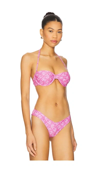 Kulani Kinis Retro Balconette Bra Bikini Top