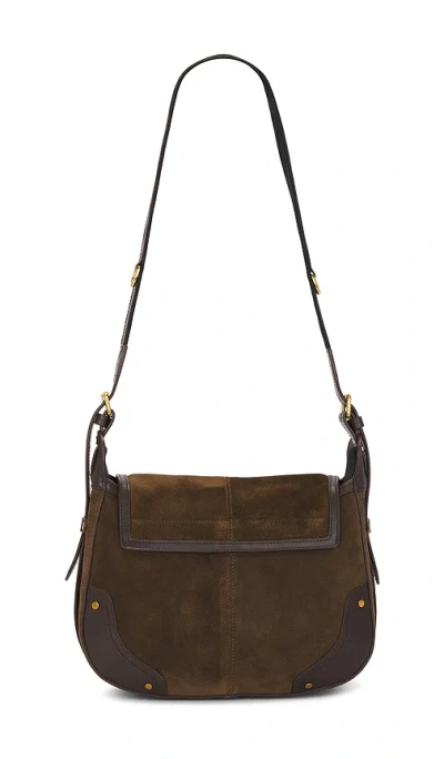 Isabel Marant Sierra Shoulder Shoulder Bag In Brown Suede