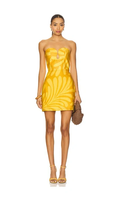 Cala De La Cruz Jolie Dress In Yellow