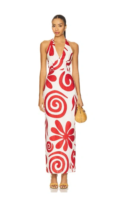 Cala De La Cruz Dasha Dress In Multi