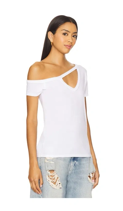 Michael Lauren Zire Short Sleeve Asymmetrical Cold Shoulder Tee