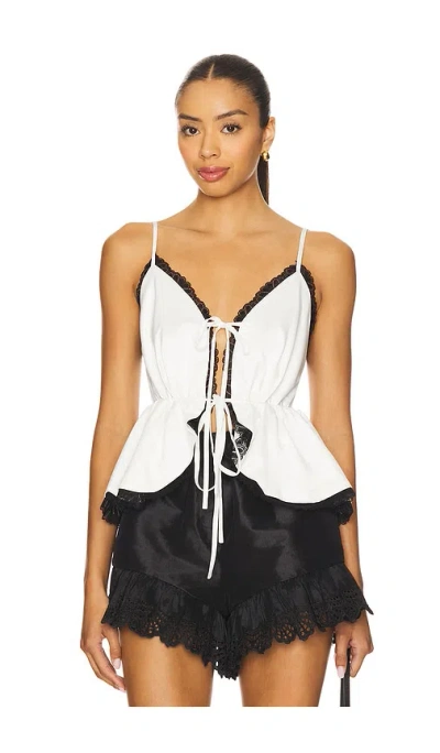 Kika Vargas Annabelle Top In White
