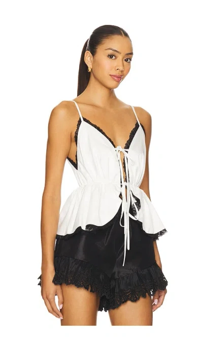 Kika Vargas Annabelle Top In White
