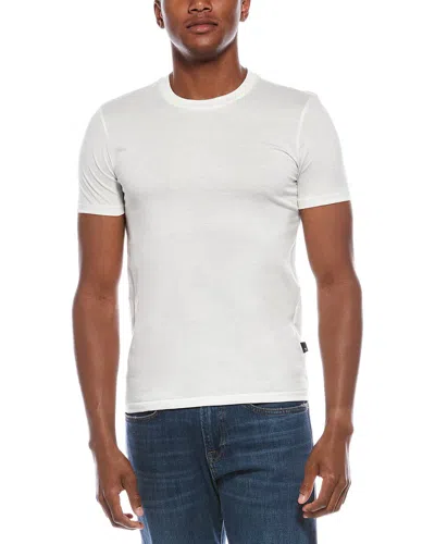 7 For All Mankind Feather Weight Crewneck T-shirt In White