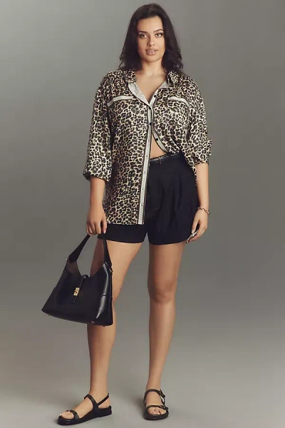 Maeve Silky Shirt Blouse