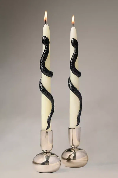 Anthropologie Snake Taper Candles, Set Of 2 In Multi