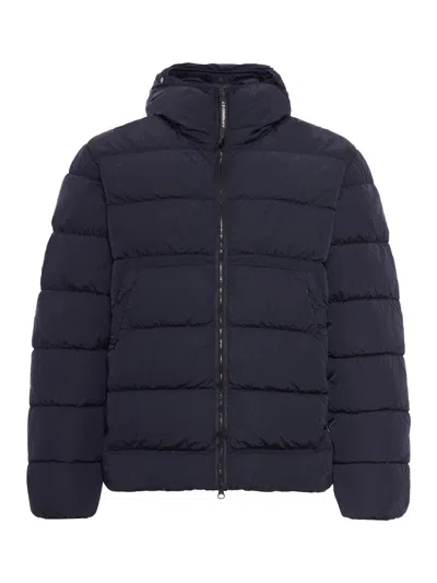 C.p. Company Chrome Bomber Jacket In Blue