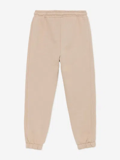 Msgm Kids Logo Joggers In Neutral