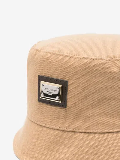 Dolce & Gabbana Kids Plaque Logo Bucket Hat