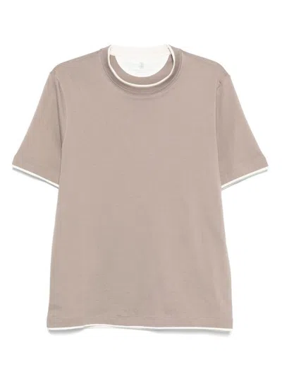 Brunello Cucinelli Relaxed Fit Short-sleeved Crew Neck T-shirt