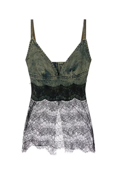 Giuseppe Di Morabito Denim Lace Top