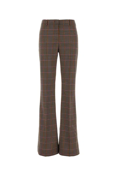 Etro Embroidered Stretch Jersey Pant In Gray
