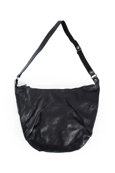 Guidi Unisex Black Crossbody Bags