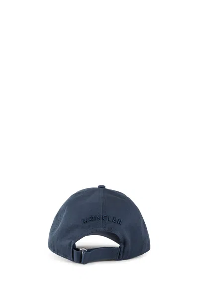 Moncler Man Blue Hats In Multi