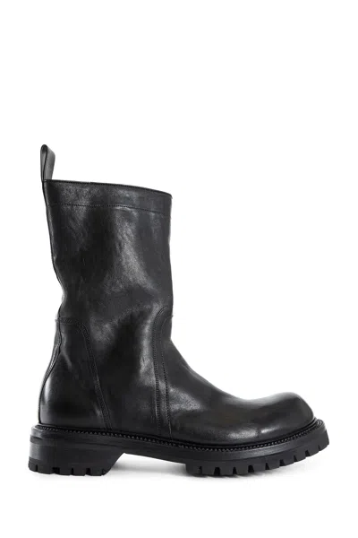 Rick Owens Man Black Boots