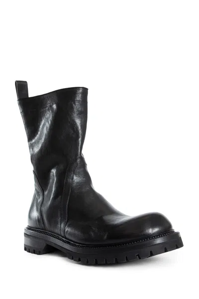 Rick Owens Man Black Boots