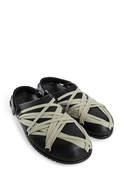 Rick Owens Man Black Mules