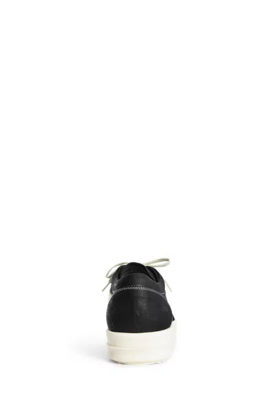 Rick Owens Woman Black&white Sneakers In White