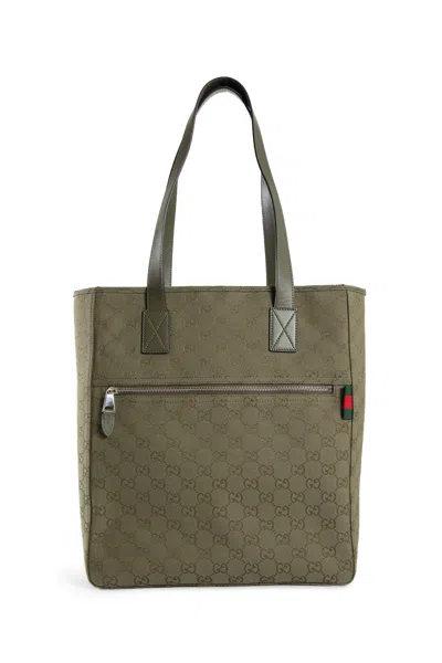 Gucci Man Green Tote Bags