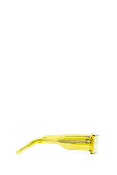 Rick Owens Geth Flat Front Rectangular Shield Sunglasses