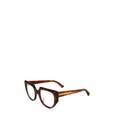 Marni Geometric Frame Plain Mirror In Brown