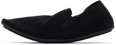 The Row Black Vincit Slippers In Black