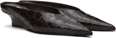 Totême 35mm Sharp Mules In Brown