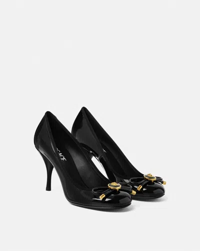 Versace 85mm Opera Bow Pumps In Black