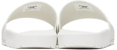 Off-white Round Toe Slippers