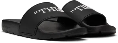 Off-white Graphic-print Flip Flops