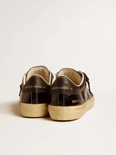 Golden Goose Men's Soul Star In Black Patent Leather With Black Leather Heel Tab In Black
