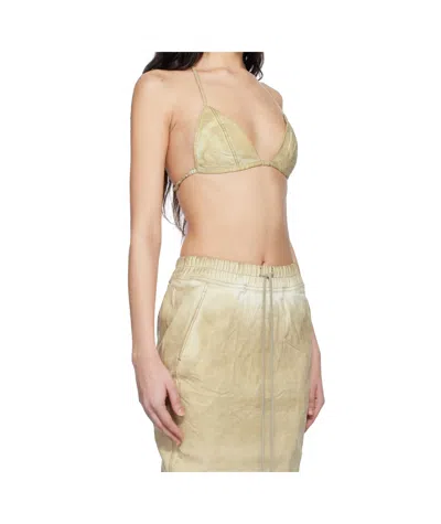 Rick Owens Drkshdw Triangle Bra In Green